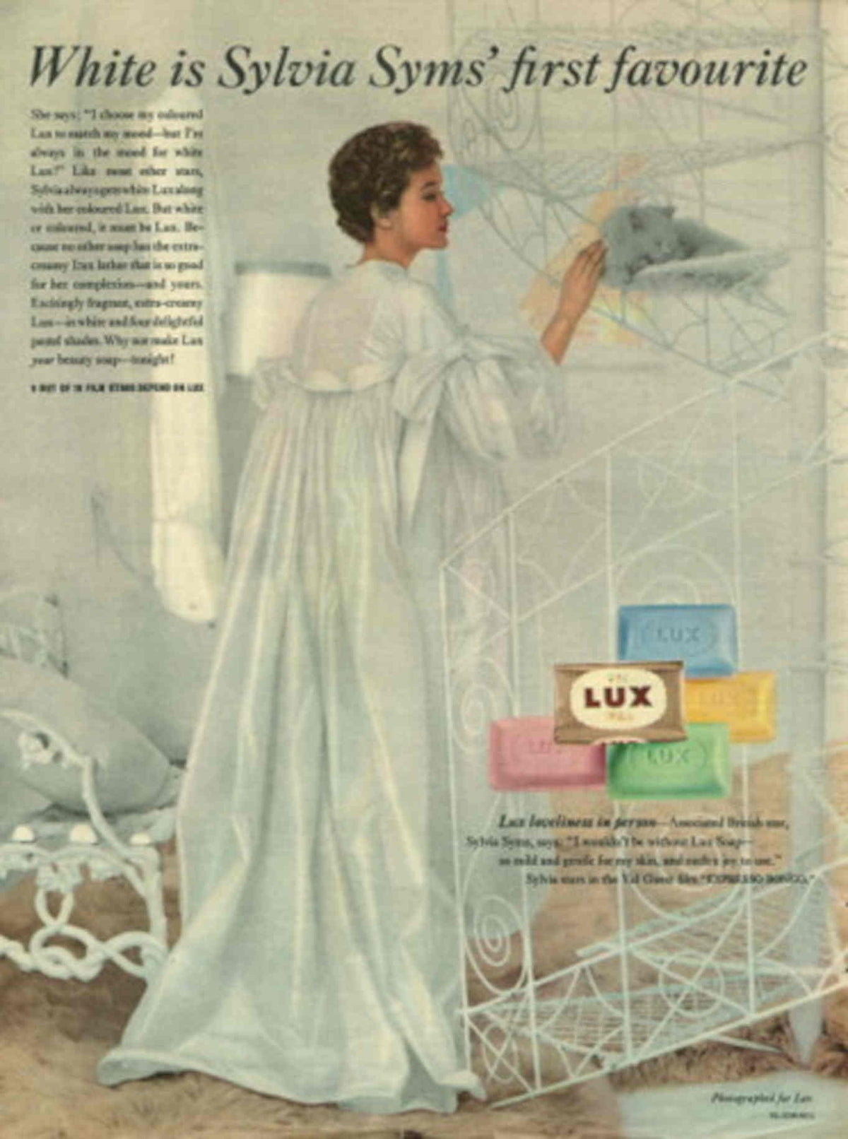 Lux Soap Bars 1 1950s Vintage Retro Advert Poster
