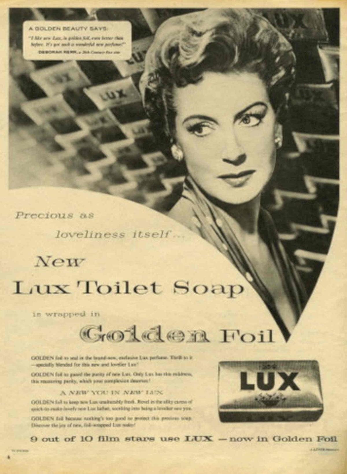 Lux Soap Bars 2 1950s Vintage Retro Advert Poster