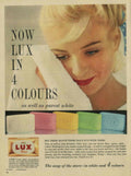 Lux Soap Colours 1950s Vintage Retro Advert Poster