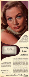 Lux Soap Ekberg 1950s Vintage Retro Advert Poster