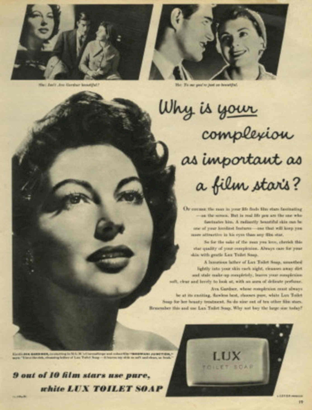 Lux Soap Film 1950s Vintage Retro Advert Poster