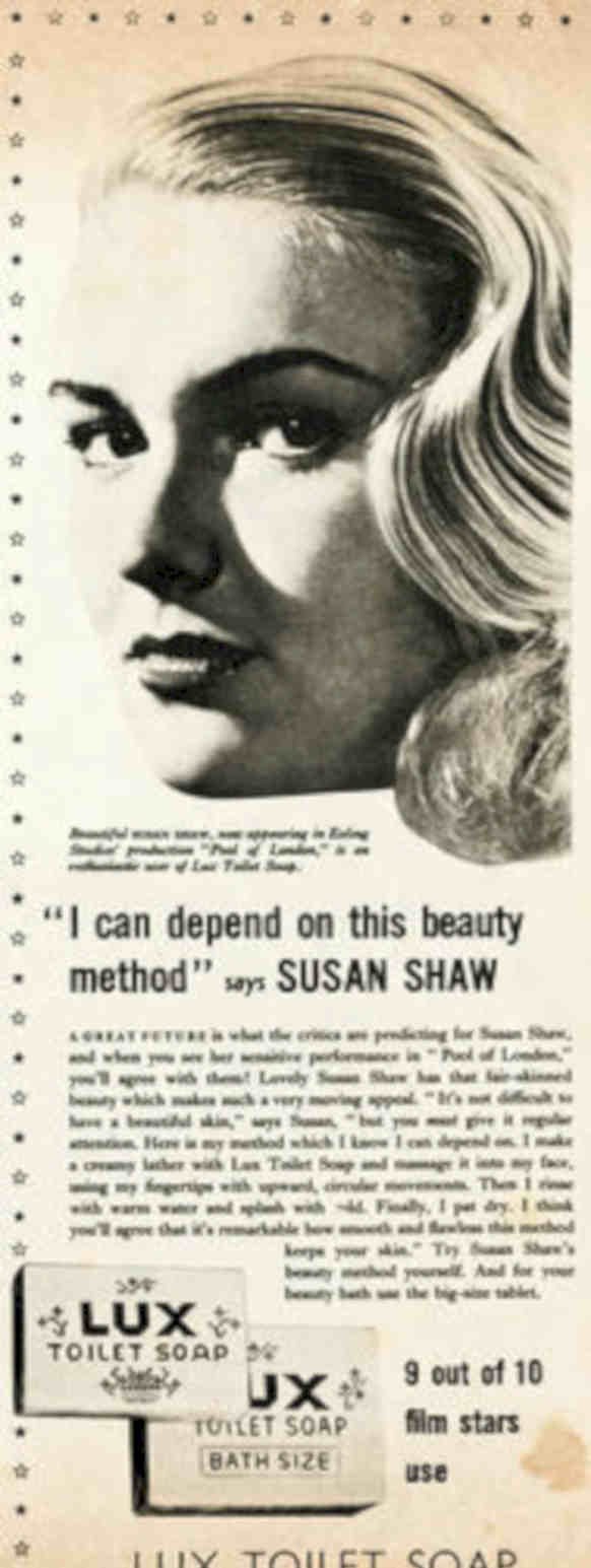 Lux Soap Shaw Vintage Retro Advert Poster A4 Photo Print