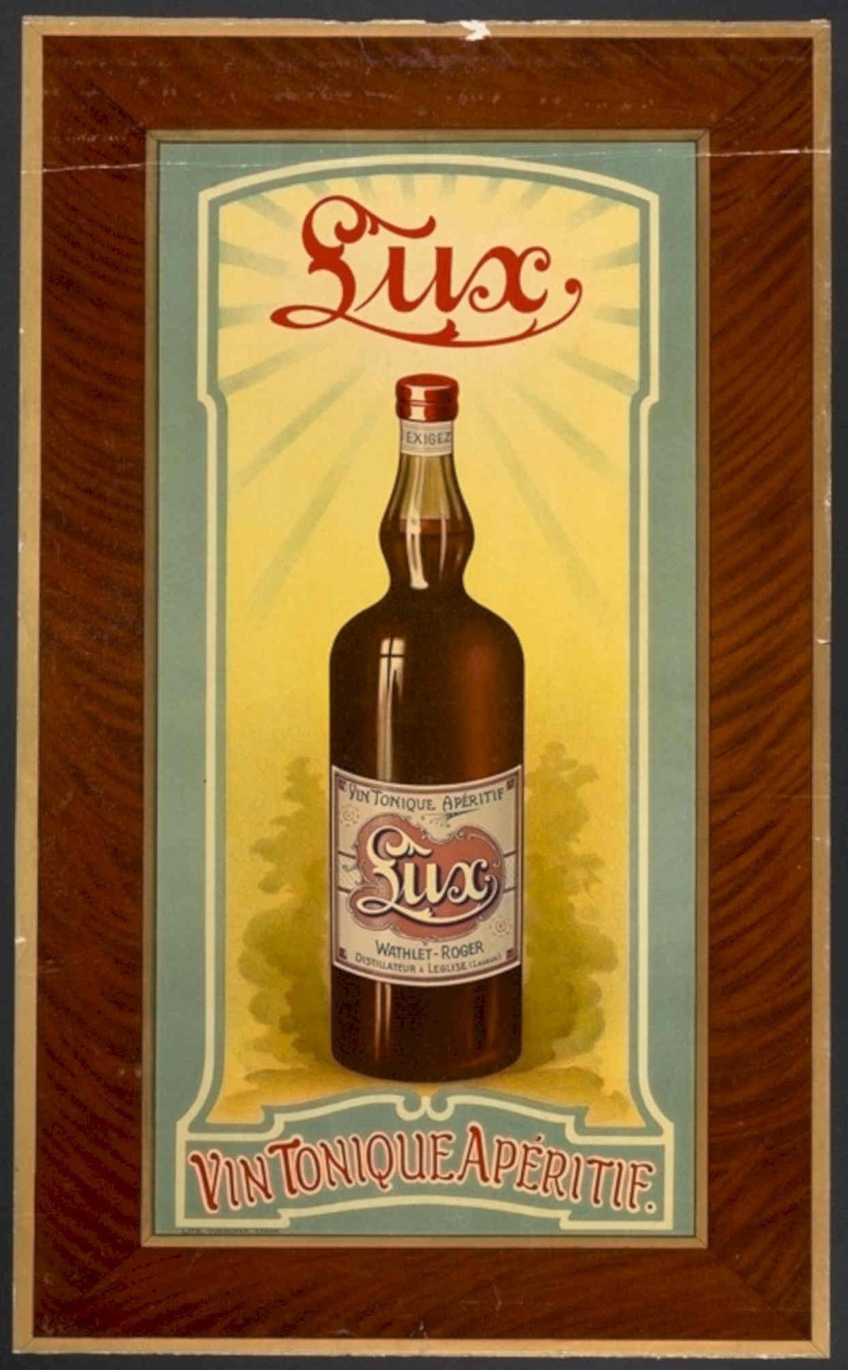 Lux Tonic Aperitif Vintage Retro Advert Poster