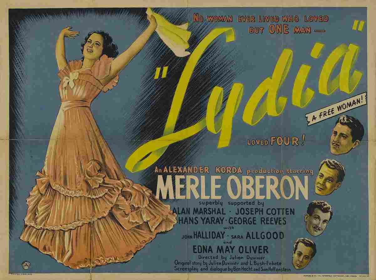 Lydia 1941 02  film star poster A4 Photo Print