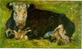 Lying Cow Van Gogh A4 Photo Print
