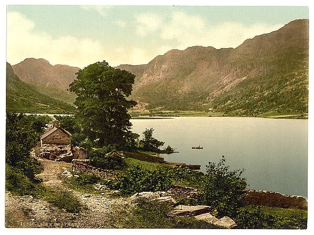 Lyn Crafnant Trefriew Vintage A4 Photo Print