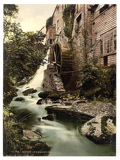 Lyn Mill East Lyn Lynton and Lynmouth Vintage A4 Photo Print