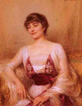 Lynch Albert A Lady With A Fan A4 Photo Print
