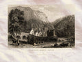Lynmouth Devon Exmoor England Bentley 1836 Vintage A4 Photo Print