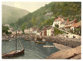 Lynmouth Harbor Lynton and Lynmouth Vintage A4 Photo Print