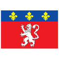 Lyonnais Prov Flag N3177 A4 Photo Print