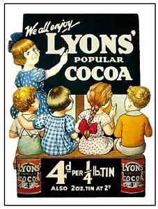 Lyons Cocoa 474 advert A4 Photo Print
