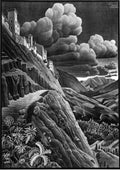 M C Escher castrovalva A4 Photo Print