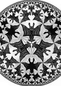M C Escher circle limit iv 2024 CROP A4 Photo Print