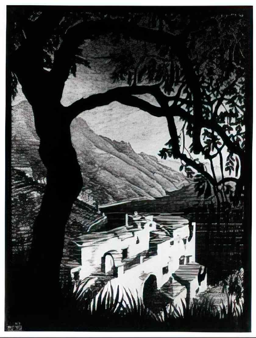 M C Escher coast of amalfi Art A4 Photo Print
