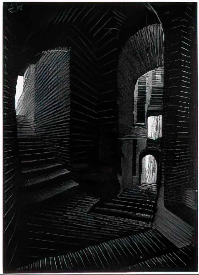 M C Escher covered alley in atrani Art A4 Photo Print