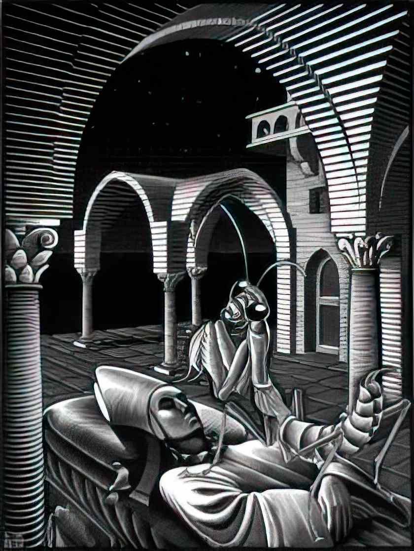 M C Escher 204633 Art A4 Photo Print