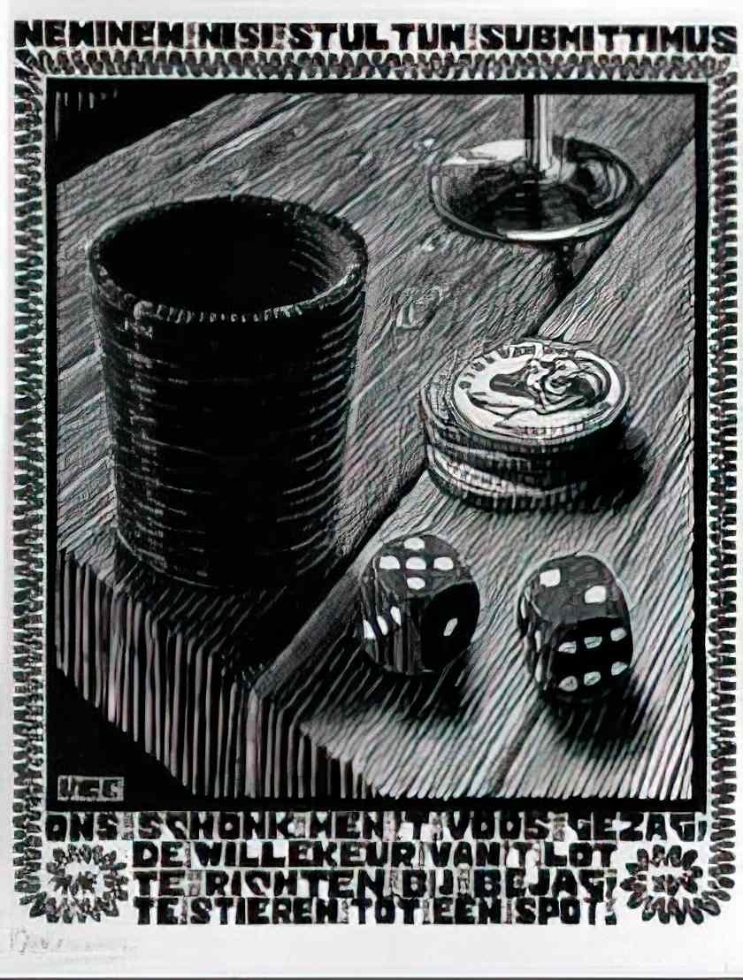 M C Escher 204650 Art A4 Photo Print