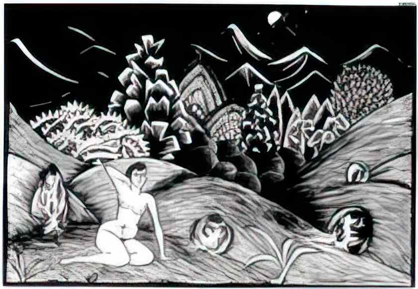 M C Escher 204675 Art A4 Photo Print