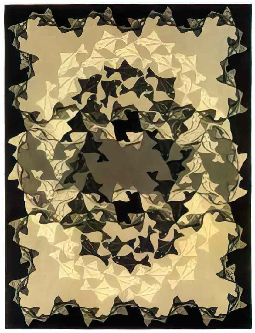 M C Escher 204678 Art A4 Photo Print