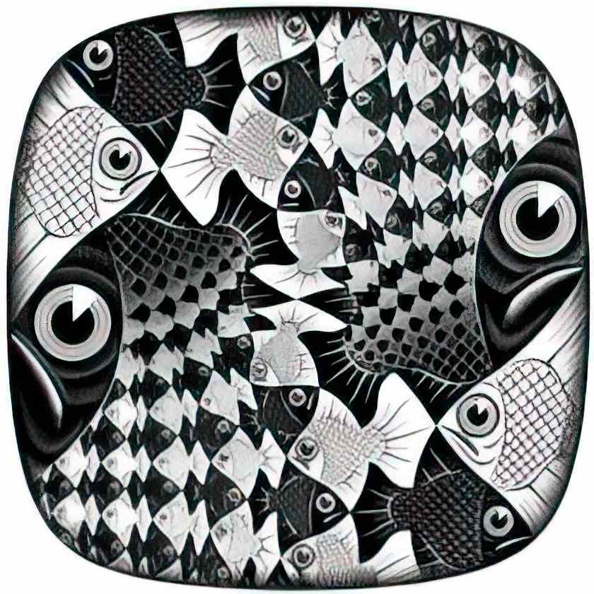 M C Escher 204683 Art A4 Photo Print