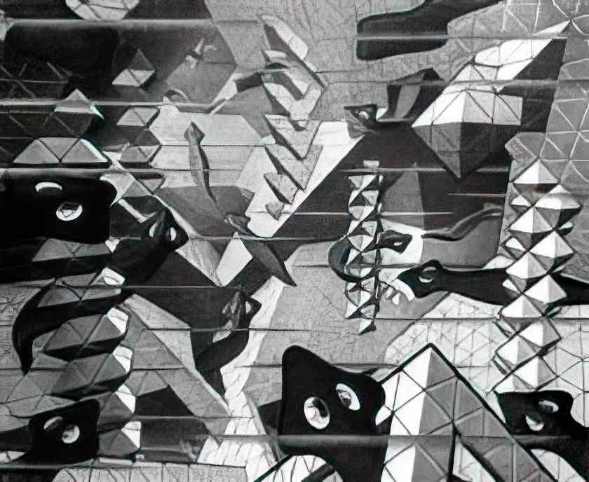 M C Escher 204685 Art A4 Photo Print