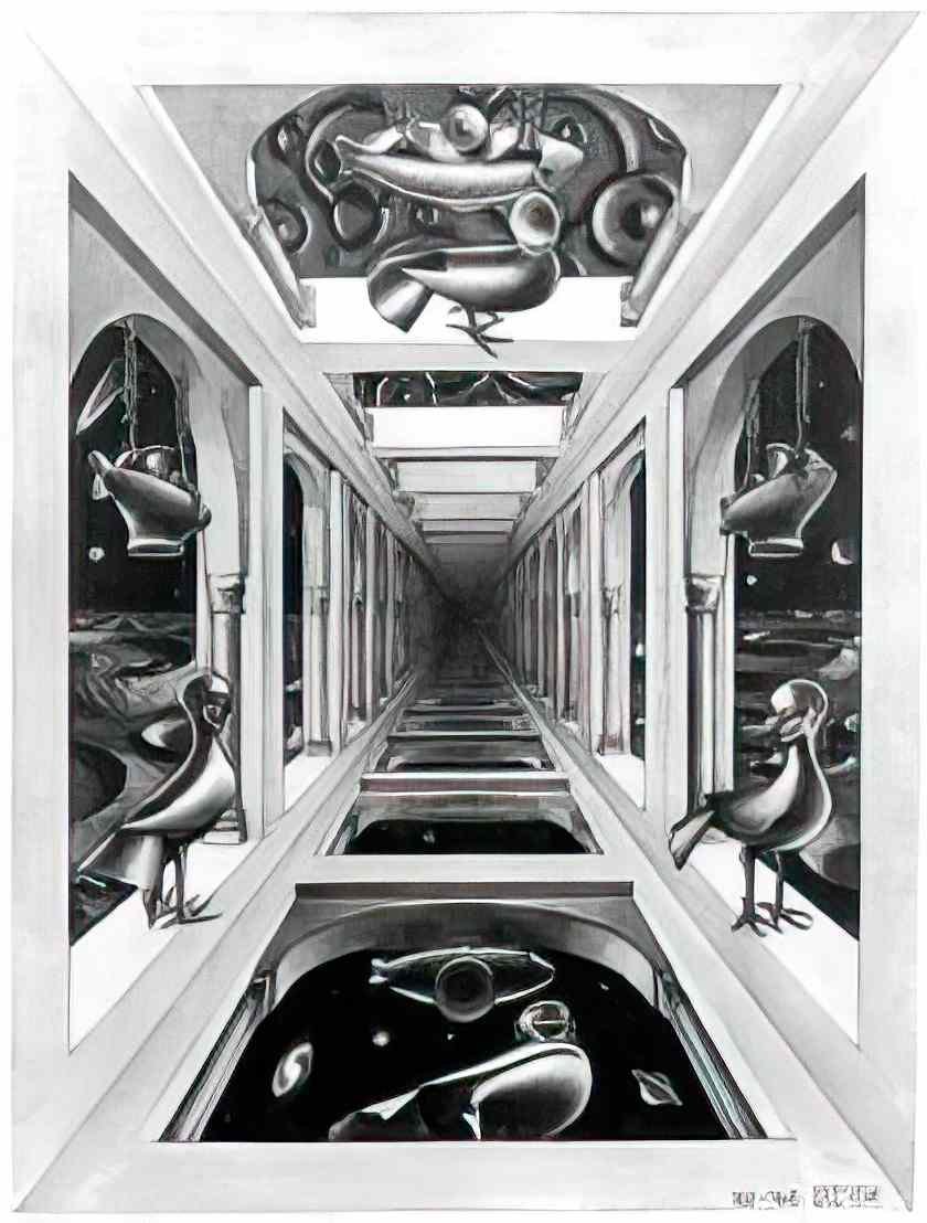 M C Escher 204702 Art A4 Photo Print