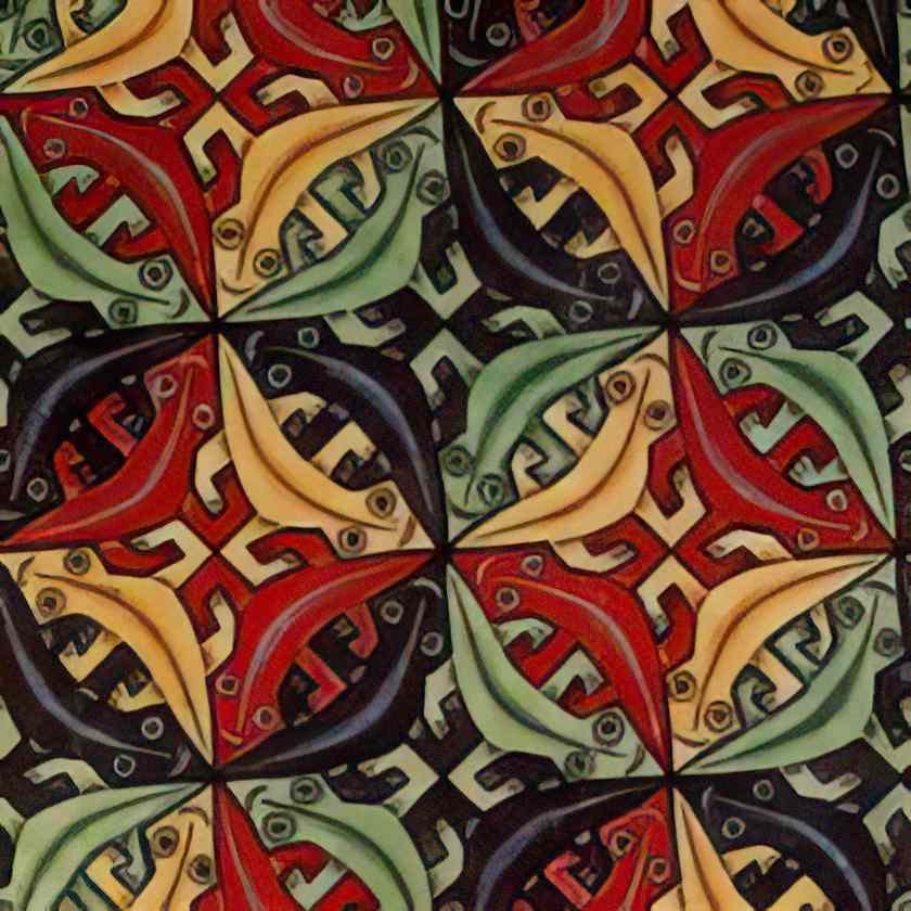 M C Escher 204703 Art A4 Photo Print