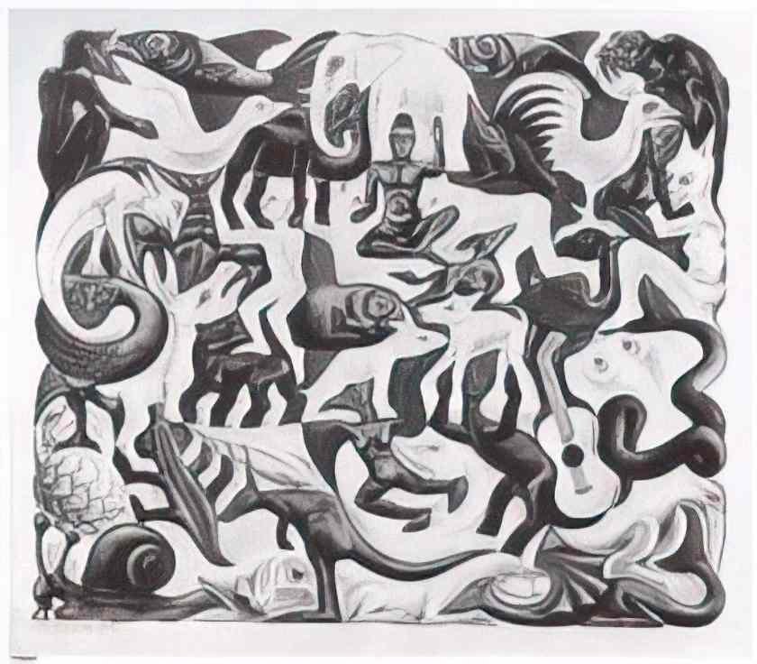 M C Escher castrovalva Art A4 Photo Print