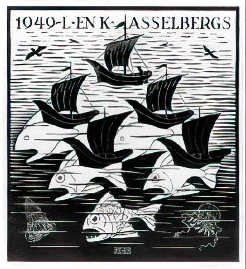 M C Escher cimino barbarano Art A4 Photo Print
