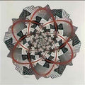 M C Escher development ii Art A4 Photo Print