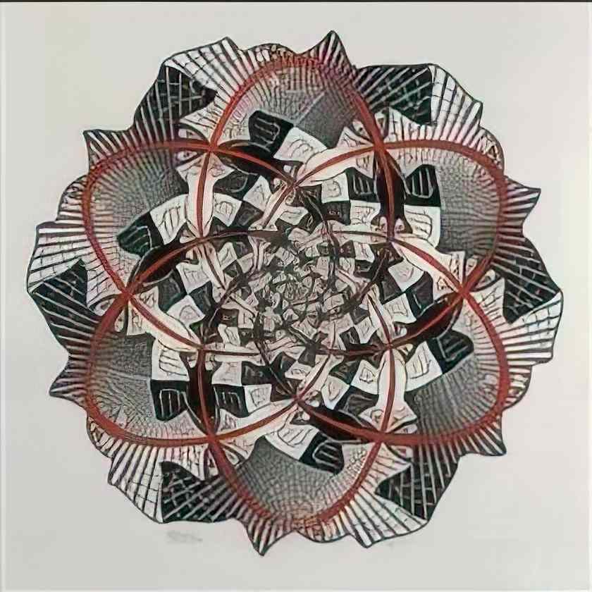 M C Escher development ii Art A4 Photo Print