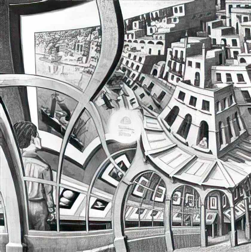 M C Escher emblemata cactus Art A4 Photo Print