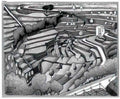 M C Escher emblemata retreat Art A4 Photo Print