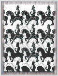 M C Escher emblemata steamroller Art A4 Photo Print