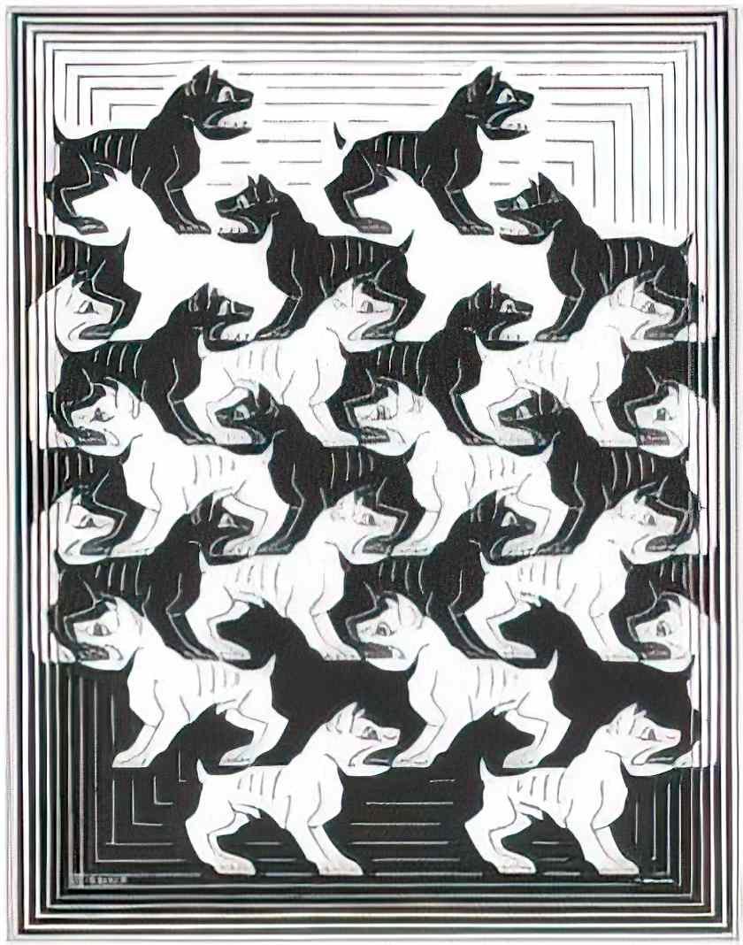 M C Escher emblemata sundial Art A4 Photo Print