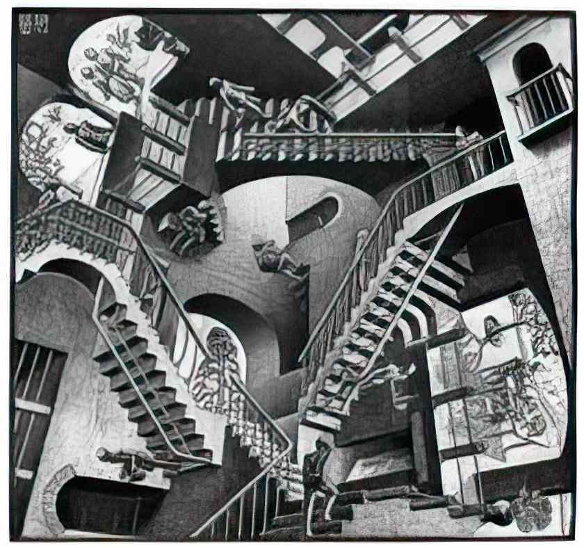 M C Escher escher s father Art A4 Photo Print