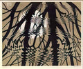 M C Escher fall of man Art A4 Photo Print