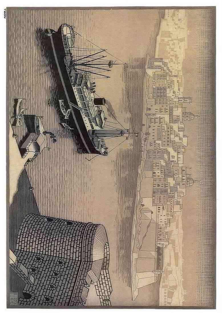 M C Escher sengela malta A4 Photo Print