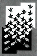 M C Escher gravitation Art A4 Photo Print