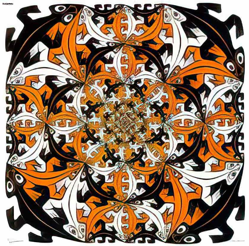 M C Escher hand with reflecting sphere Art A4 Photo Print