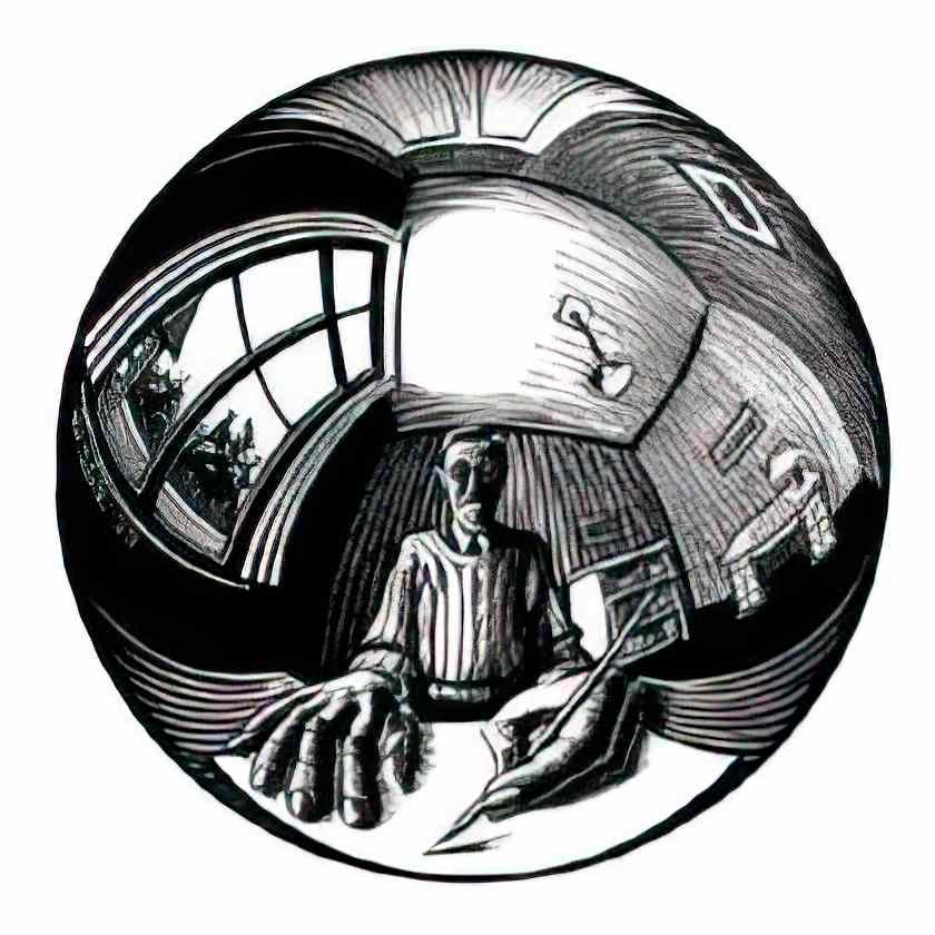 M C Escher horsemen Art A4 Photo Print