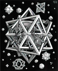 M C Escher initial a Art A4 Photo Print