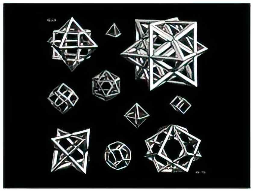 M C Escher initial s  Art A4 Photo Print
