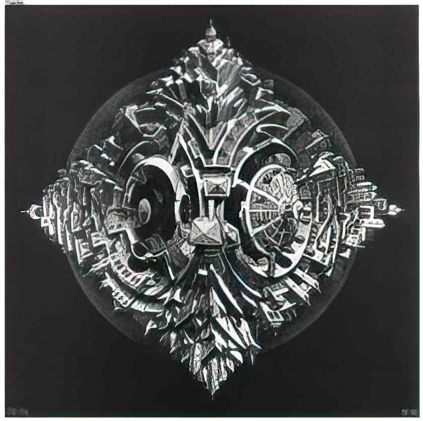 M C Escher life force Art A4 Photo Print