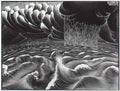 M C Escher lizard  Art A4 Photo Print