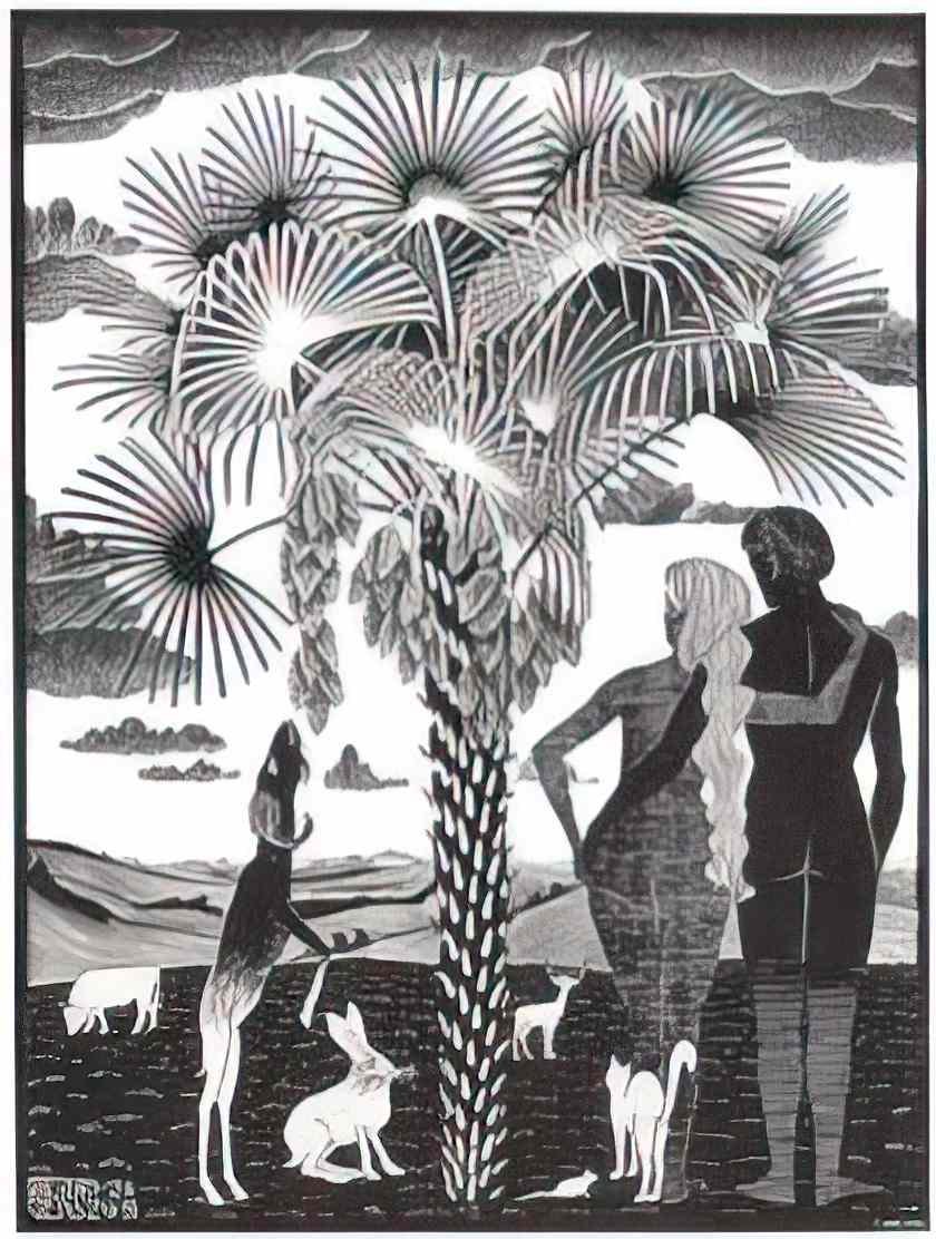 M C Escher m c escher rind 1955 760x1113 Art A4 Photo Print