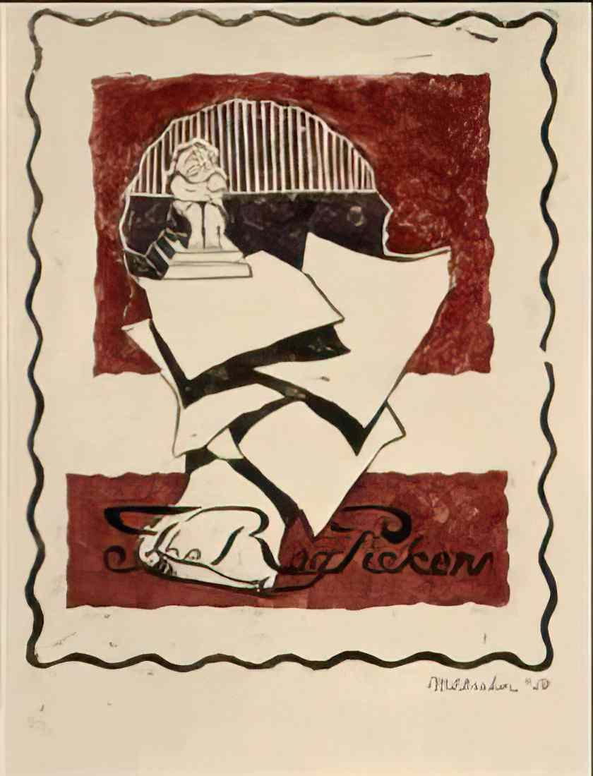 M C Escher merry christmas happy new year Art A4 Photo Print