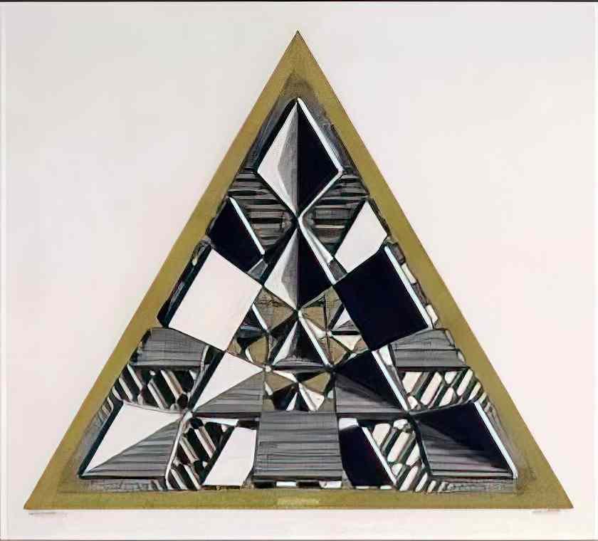 M C Escher metamorphosis ii excerpt 4 Art A4 Photo Print