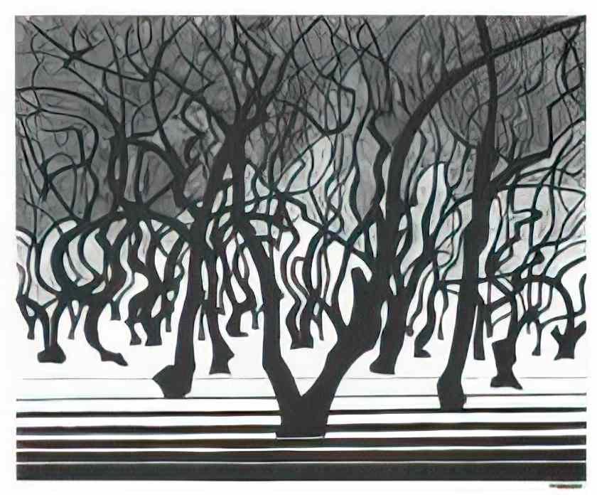 M C Escher new year s greeting card  Art A4 Photo Print